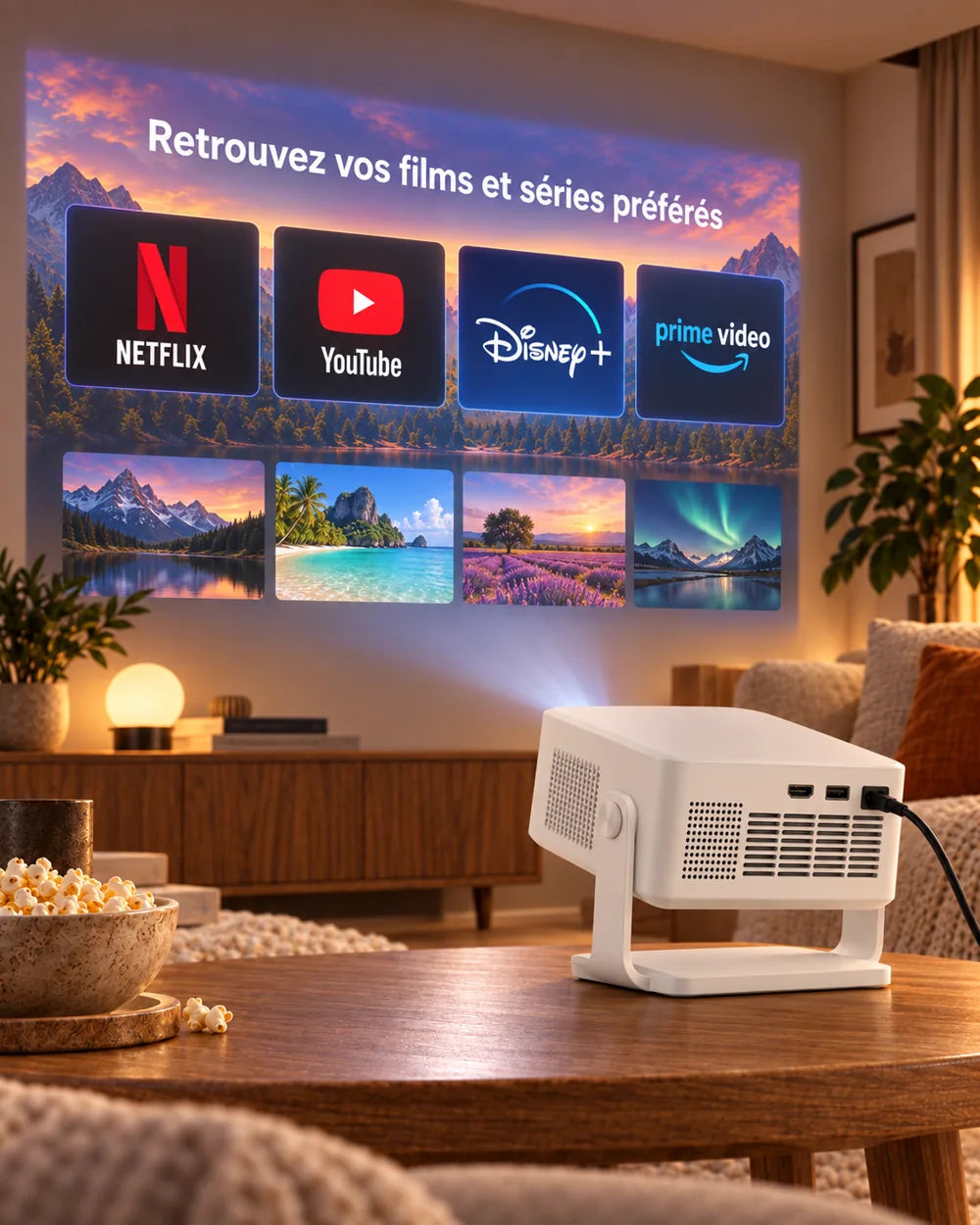 ProjektorLand vista — films et séries sur grand écran